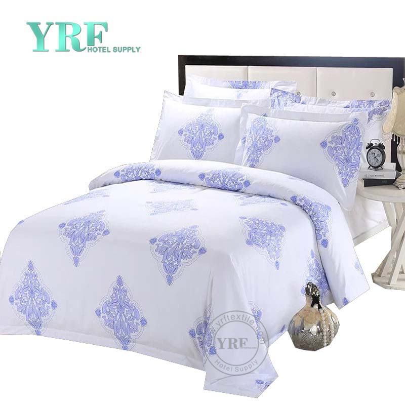 El edredón de lujo de la ropa de cama del hotel de cinco estrellas fija la cama individual blanca del algodón respirable