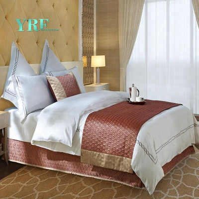 Los chinos ofrecen tarifas de lino de algodón puro con una hermosa cama tamaño queen