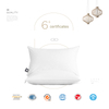 Hotel de 5 estrellas al por mayor de microfibra blanca de tamaño estándar suave almohada de hotel