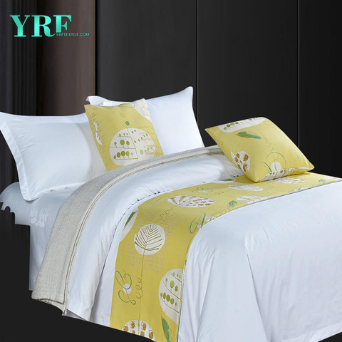 Banderas decorativas de la cama de la cama de la reina del modelo de impresión de moda del apartamento del hotel