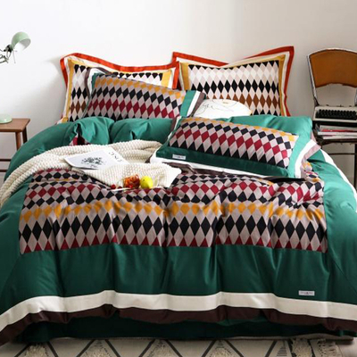 Tela de algodón de alta calidad suave para juego de sábanas de cama individual