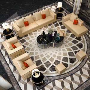 Suministro de fábrica de muebles de sofá de vestíbulo de hotel de color personalizado