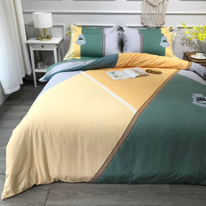 Algodón textil para el hogar impreso cómodo para sábanas dobles