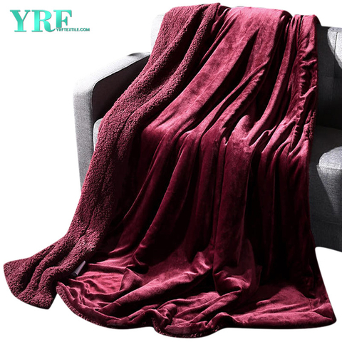 Estilo rojo oscuro de la moda de la manta gigante del poliéster de la impresión súper suave